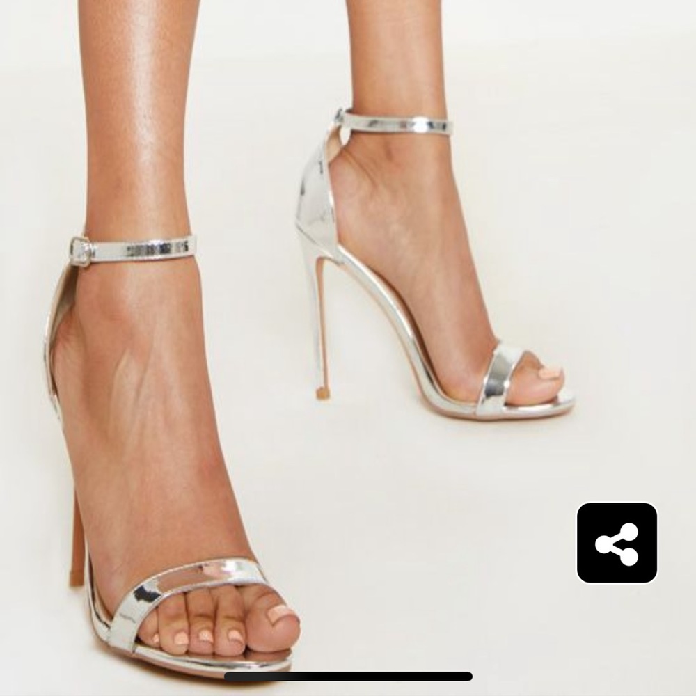 Cute silver heels!